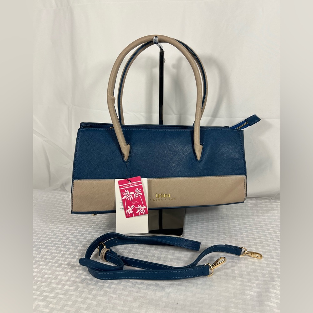 NWT Reposhing ✨ Trina by Trina Turk Colorblock Satchel vegan leather
